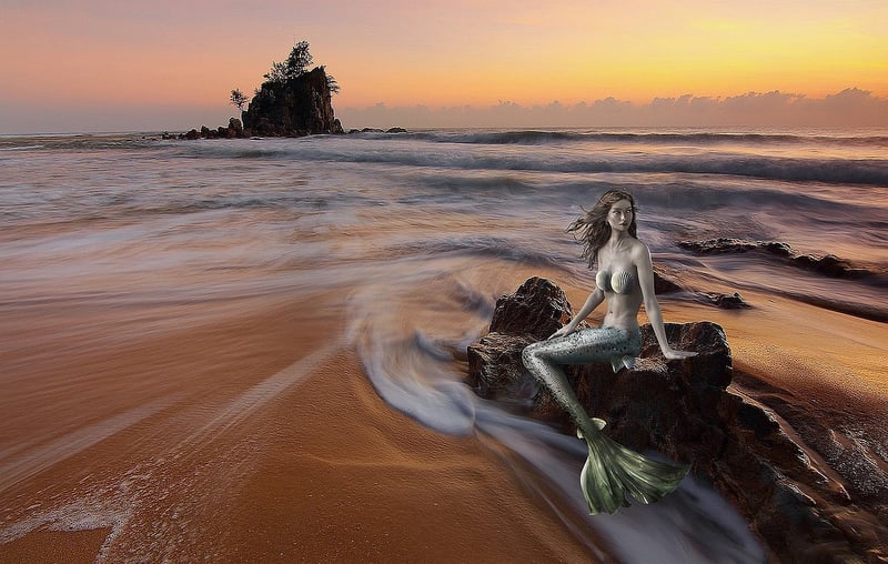 Mermaid Birdbath